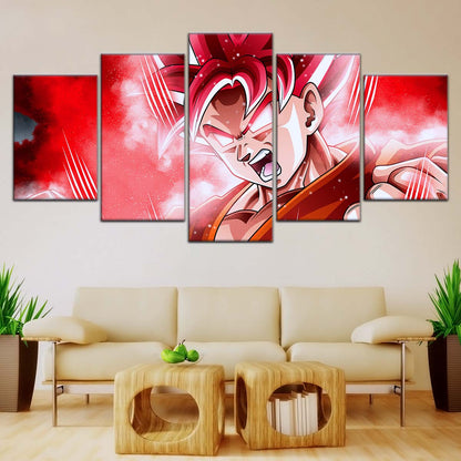 Dragon Ball Wall Art - DR5057 - Goku - Super Saiyan God - Dragon Ball Super - Dragon Ball Poster - Dragon Ball Canvas