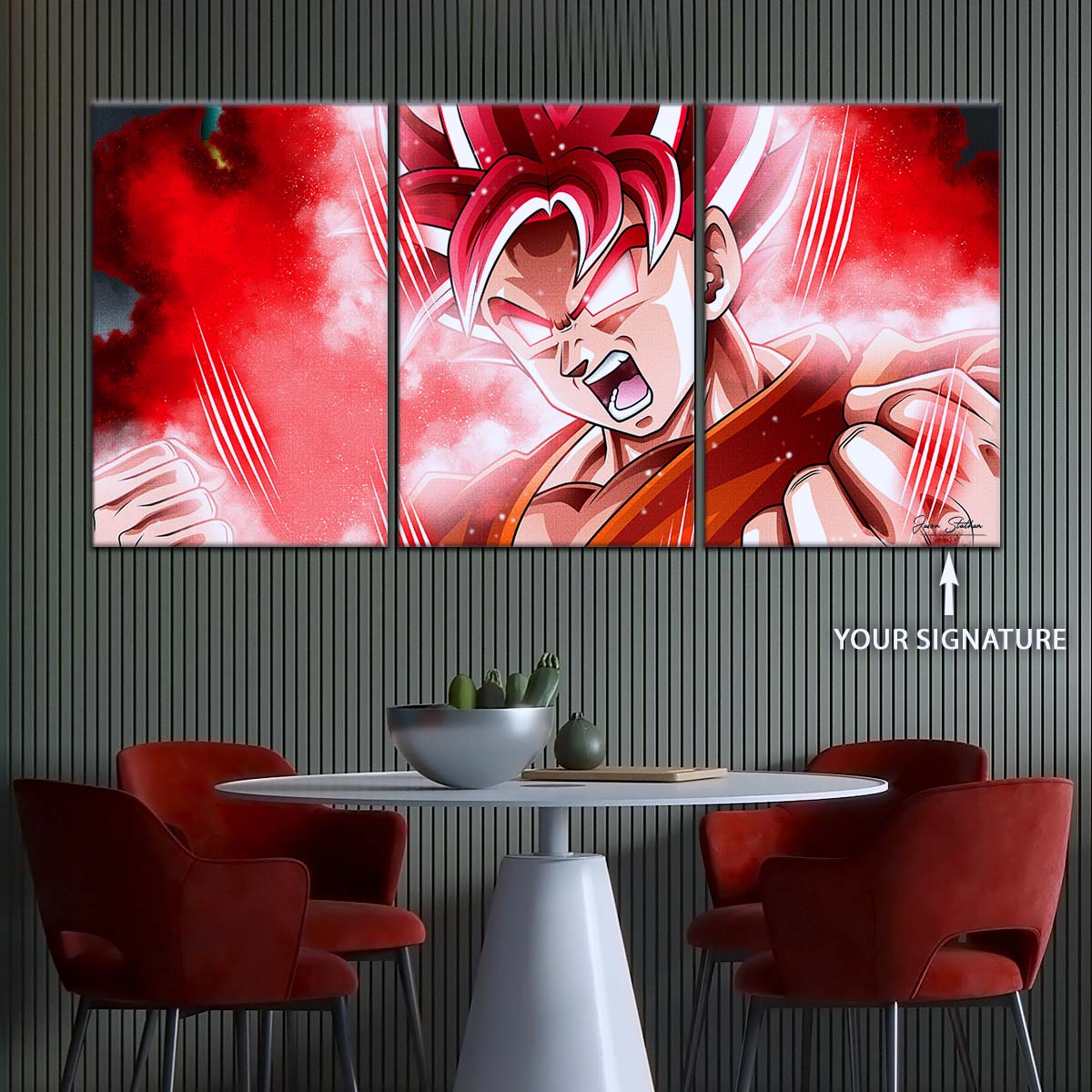 Dragon Ball Wall Art - DR5057 - Goku - Super Saiyan God - Dragon Ball Super - Dragon Ball Poster - Dragon Ball Canvas