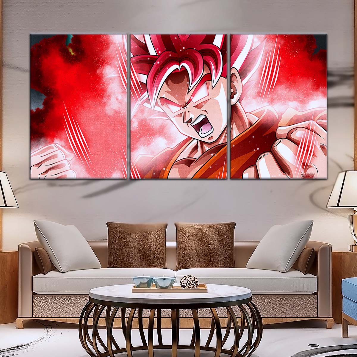 Dragon Ball Wall Art - DR5057 - Goku - Super Saiyan God - Dragon Ball Super - Dragon Ball Poster - Dragon Ball Canvas