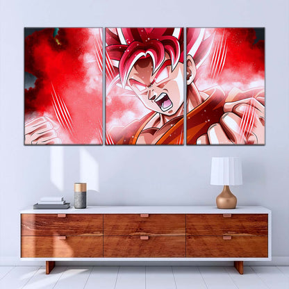 Dragon Ball Wall Art - DR5057 - Goku - Super Saiyan God - Dragon Ball Super - Dragon Ball Poster - Dragon Ball Canvas