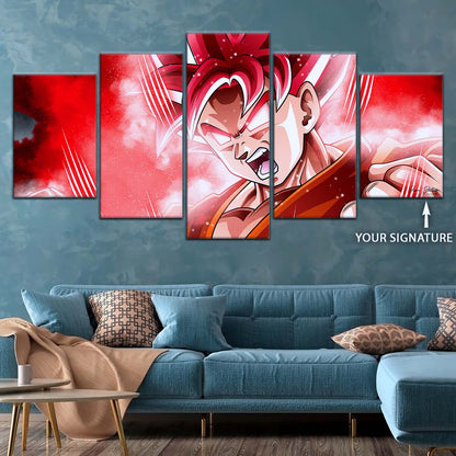 Dragon Ball Wall Art - DR5057 - Goku - Super Saiyan God - Dragon Ball Super - Dragon Ball Poster - Dragon Ball Canvas