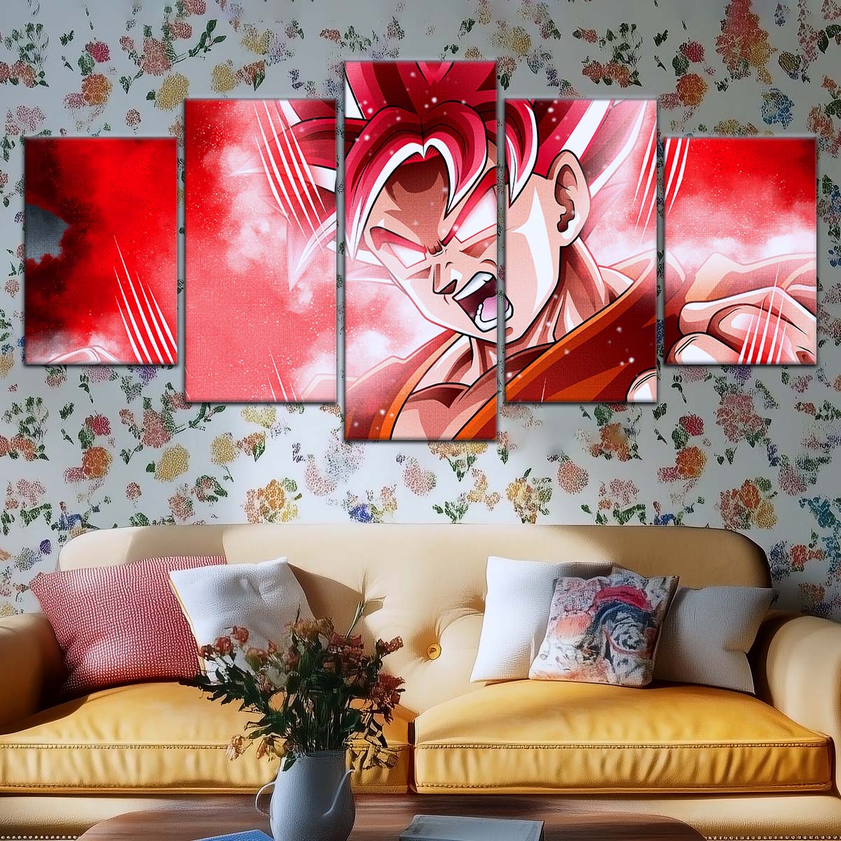 Dragon Ball Wall Art - DR5057 - Goku - Super Saiyan God - Dragon Ball Super - Dragon Ball Poster - Dragon Ball Canvas