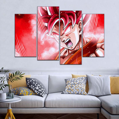 Dragon Ball Wall Art - DR5057 - Goku - Super Saiyan God - Dragon Ball Super - Dragon Ball Poster - Dragon Ball Canvas