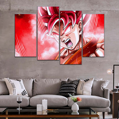 Dragon Ball Wall Art - DR5057 - Goku - Super Saiyan God - Dragon Ball Super - Dragon Ball Poster - Dragon Ball Canvas