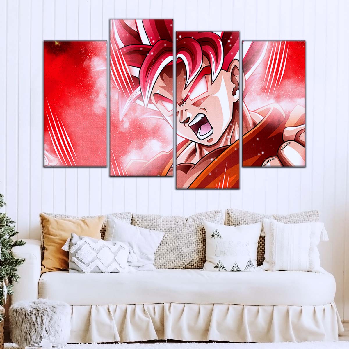 Dragon Ball Wall Art - DR5057 - Goku - Super Saiyan God - Dragon Ball Super - Dragon Ball Poster - Dragon Ball Canvas