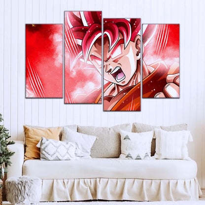 Dragon Ball Wall Art - DR5057 - Goku - Super Saiyan God - Dragon Ball Super - Dragon Ball Poster - Dragon Ball Canvas
