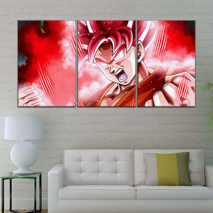 Dragon Ball Wall Art - DR5057 - Goku - Super Saiyan God - Dragon Ball Super - Dragon Ball Poster - Dragon Ball Canvas