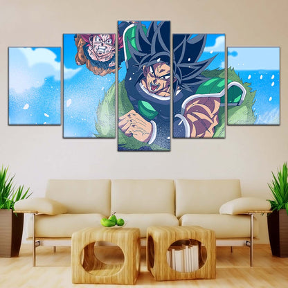 Dragon Ball Wall Art - DR5058 - Goku - Super Saiyan God Vs Broly - Dragon Ball Super - Dragon Ball Poster - Dragon Ball Canvas