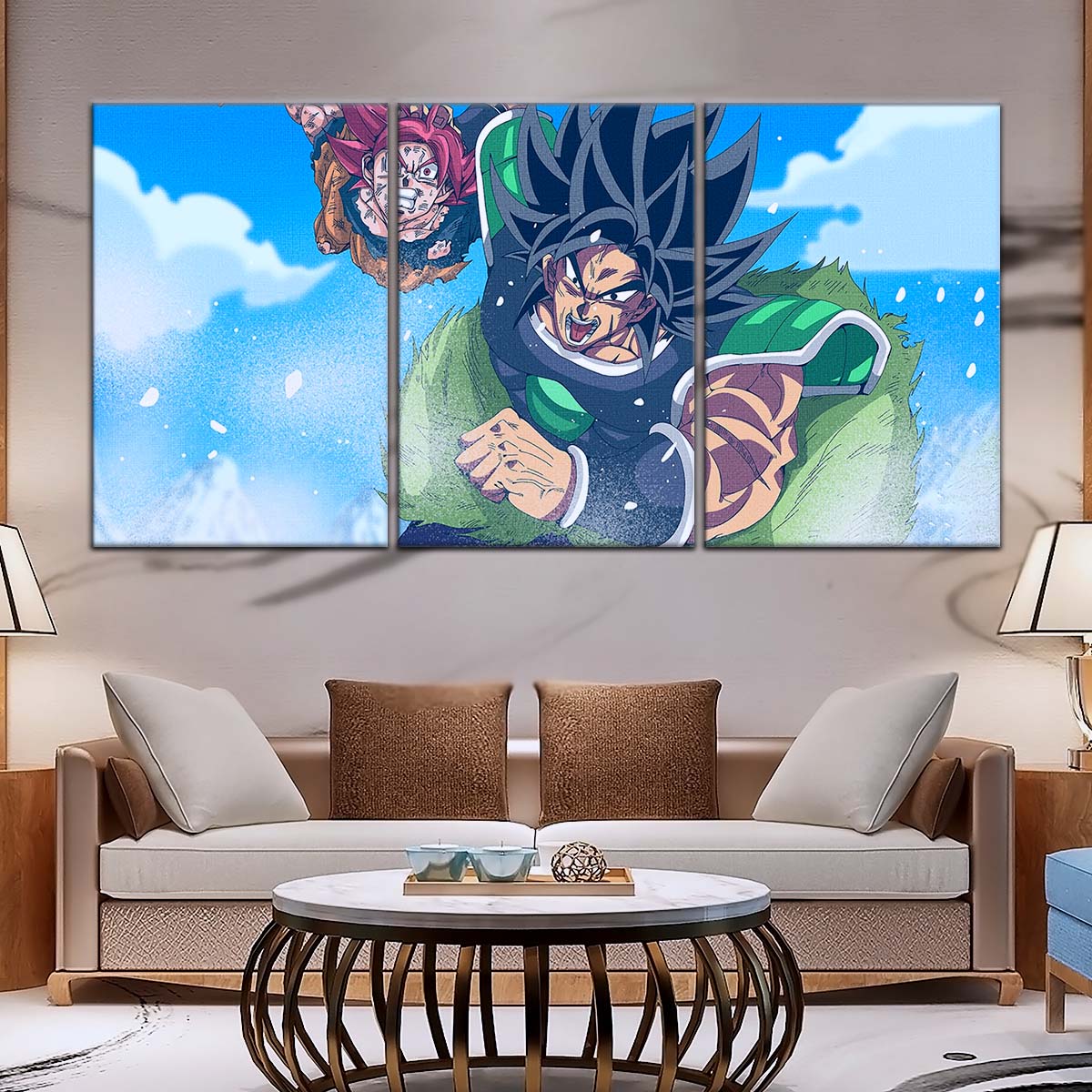 Dragon Ball Wall Art - DR5058 - Goku - Super Saiyan God Vs Broly - Dragon Ball Super - Dragon Ball Poster - Dragon Ball Canvas