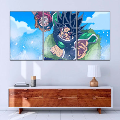 Dragon Ball Wall Art - DR5058 - Goku - Super Saiyan God Vs Broly - Dragon Ball Super - Dragon Ball Poster - Dragon Ball Canvas