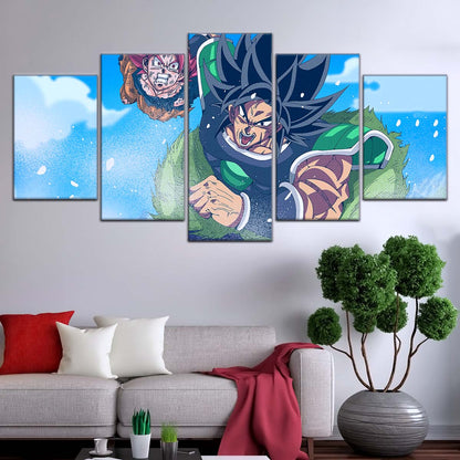Dragon Ball Wall Art - DR5058 - Goku - Super Saiyan God Vs Broly - Dragon Ball Super - Dragon Ball Poster - Dragon Ball Canvas