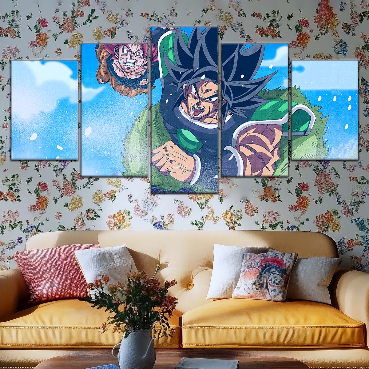 Dragon Ball Wall Art - DR5058 - Goku - Super Saiyan God Vs Broly - Dragon Ball Super - Dragon Ball Poster - Dragon Ball Canvas