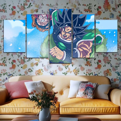 Dragon Ball Wall Art - DR5058 - Goku - Super Saiyan God Vs Broly - Dragon Ball Super - Dragon Ball Poster - Dragon Ball Canvas