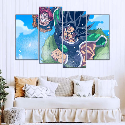 Dragon Ball Wall Art - DR5058 - Goku - Super Saiyan God Vs Broly - Dragon Ball Super - Dragon Ball Poster - Dragon Ball Canvas