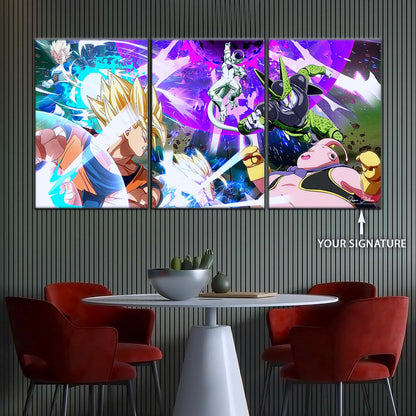 Dragon Ball Wall Art - DR5059 - Goku - Vegeta - Majin Buu - Cell - Frieza - Dragon Ball Z - Dragon Ball Poster - Dragon Ball Canvas