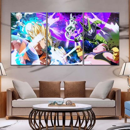 Dragon Ball Wall Art - DR5059 - Goku - Vegeta - Majin Buu - Cell - Frieza - Dragon Ball Z - Dragon Ball Poster - Dragon Ball Canvas