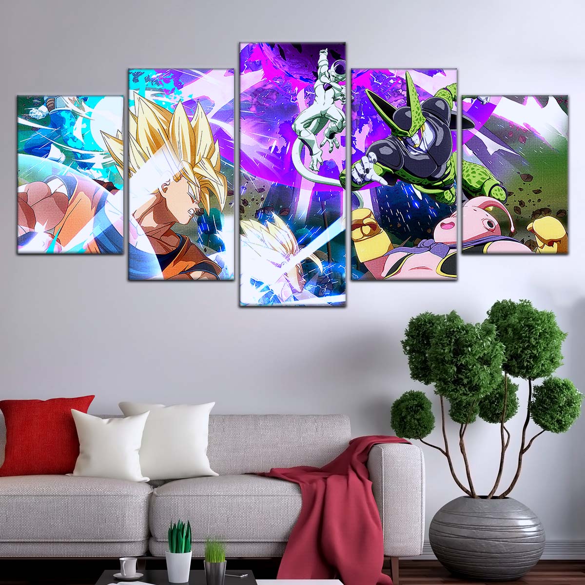 Dragon Ball Wall Art - DR5059 - Goku - Vegeta - Majin Buu - Cell - Frieza - Dragon Ball Z - Dragon Ball Poster - Dragon Ball Canvas