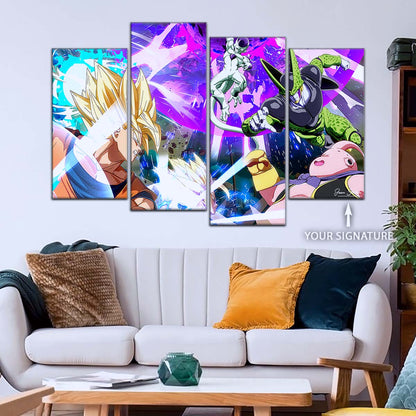Dragon Ball Wall Art - DR5059 - Goku - Vegeta - Majin Buu - Cell - Frieza - Dragon Ball Z - Dragon Ball Poster - Dragon Ball Canvas
