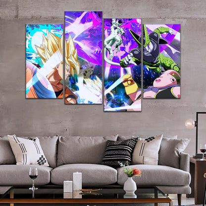 Dragon Ball Wall Art - DR5059 - Goku - Vegeta - Majin Buu - Cell - Frieza - Dragon Ball Z - Dragon Ball Poster - Dragon Ball Canvas