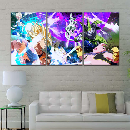 Dragon Ball Wall Art - DR5059 - Goku - Vegeta - Majin Buu - Cell - Frieza - Dragon Ball Z - Dragon Ball Poster - Dragon Ball Canvas
