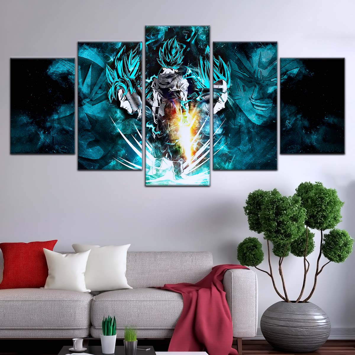 Dragon Ball Wall Art - DR5061 - Goku - Vegeta & Vegito - Dragon Ball Super - Dragon Ball Poster - Dragon Ball Canvas