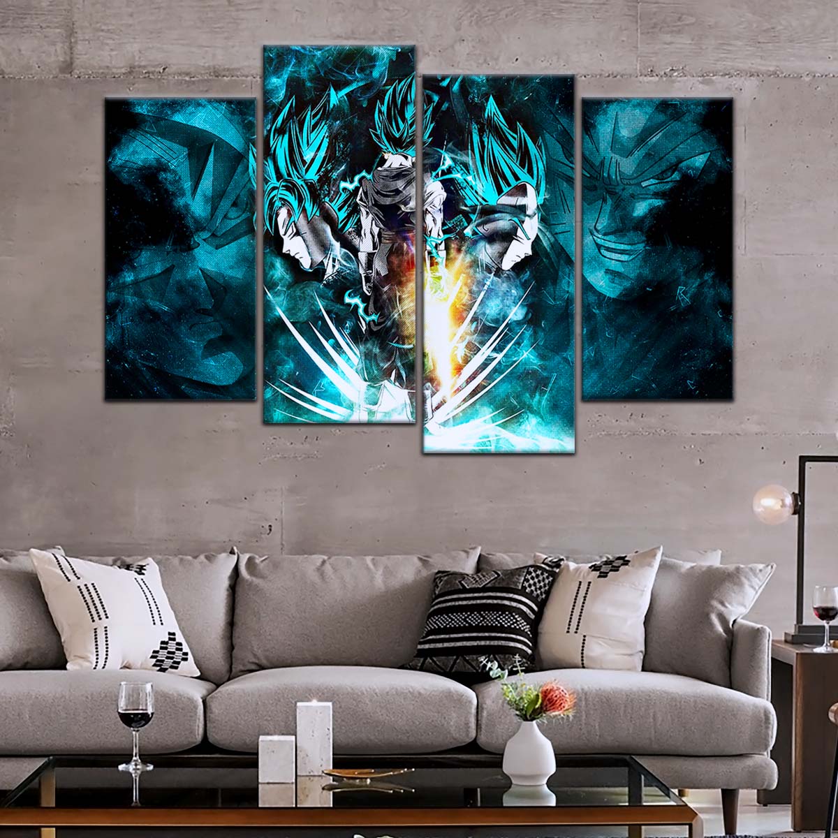 Dragon Ball Wall Art - DR5061 - Goku - Vegeta & Vegito - Dragon Ball Super - Dragon Ball Poster - Dragon Ball Canvas