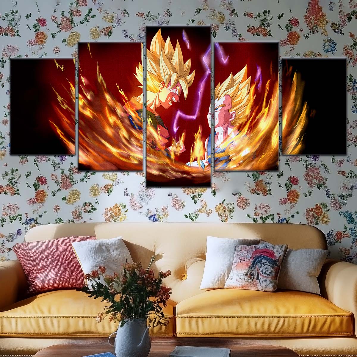 Dragon Ball Wall Art - DR5062 - Goku & Vegeta - Super Saiyan - Dragon Ball Z - Dragon Ball Poster - Dragon Ball Canvas