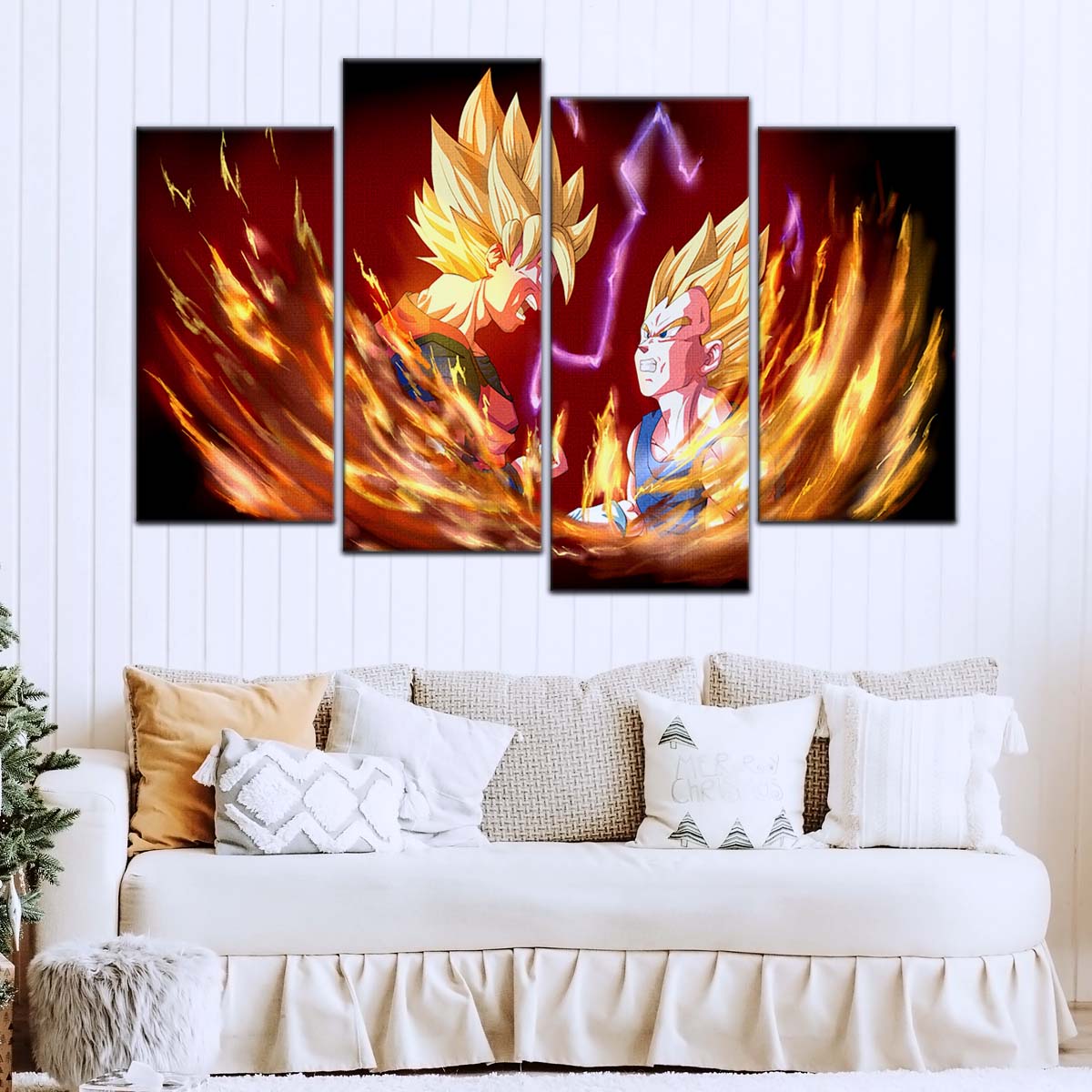 Dragon Ball Wall Art - DR5062 - Goku & Vegeta - Super Saiyan - Dragon Ball Z - Dragon Ball Poster - Dragon Ball Canvas