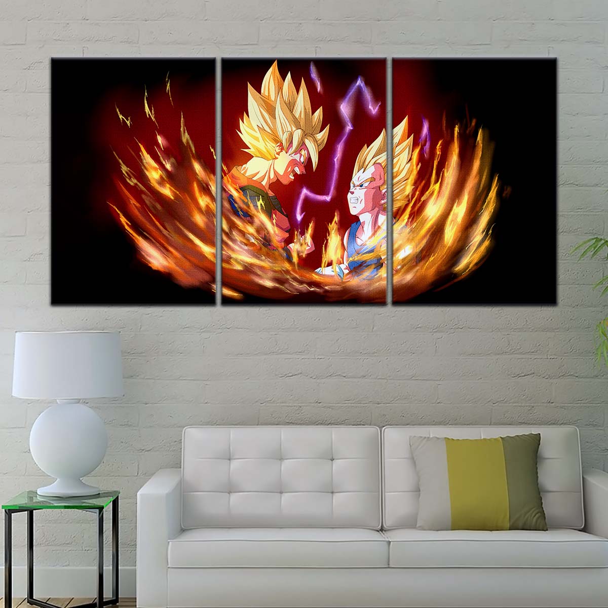 Dragon Ball Wall Art - DR5062 - Goku & Vegeta - Super Saiyan - Dragon Ball Z - Dragon Ball Poster - Dragon Ball Canvas