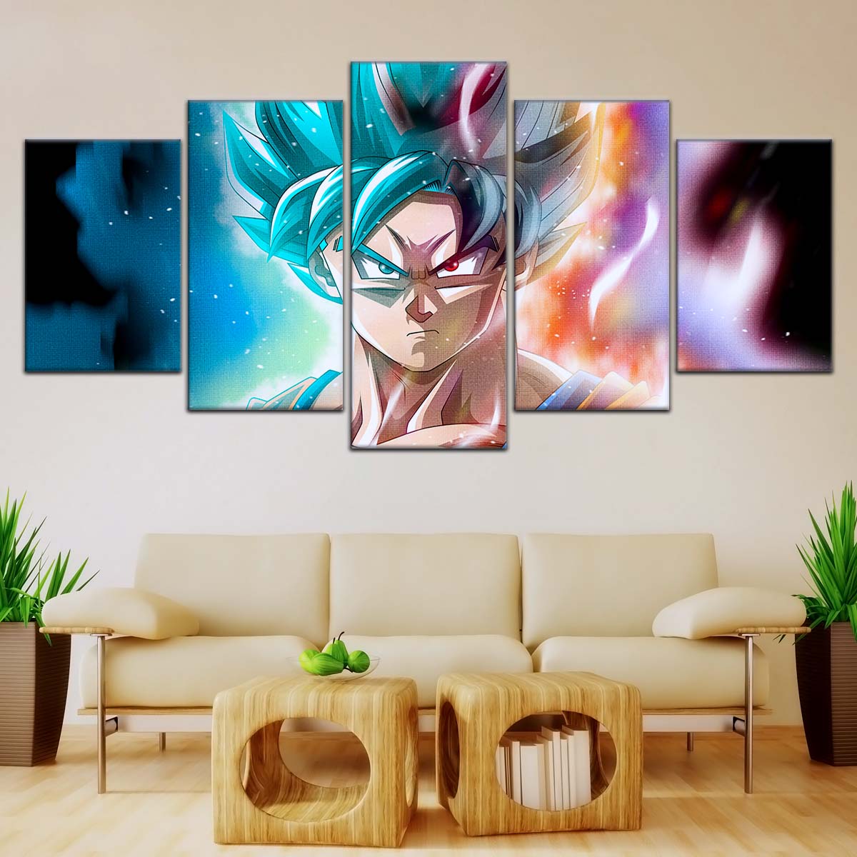 Dragon Ball Wall Art - DR5063 - Goku & Vegeta - Super Saiyan Blue - Dragon Ball Super - Dragon Ball Poster - Dragon Ball Canvas