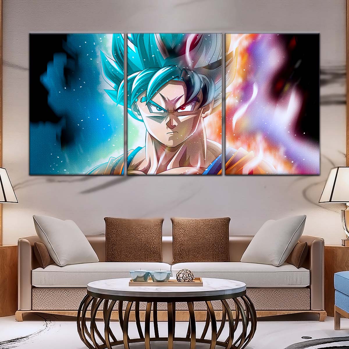 Dragon Ball Wall Art - DR5063 - Goku & Vegeta - Super Saiyan Blue - Dragon Ball Super - Dragon Ball Poster - Dragon Ball Canvas