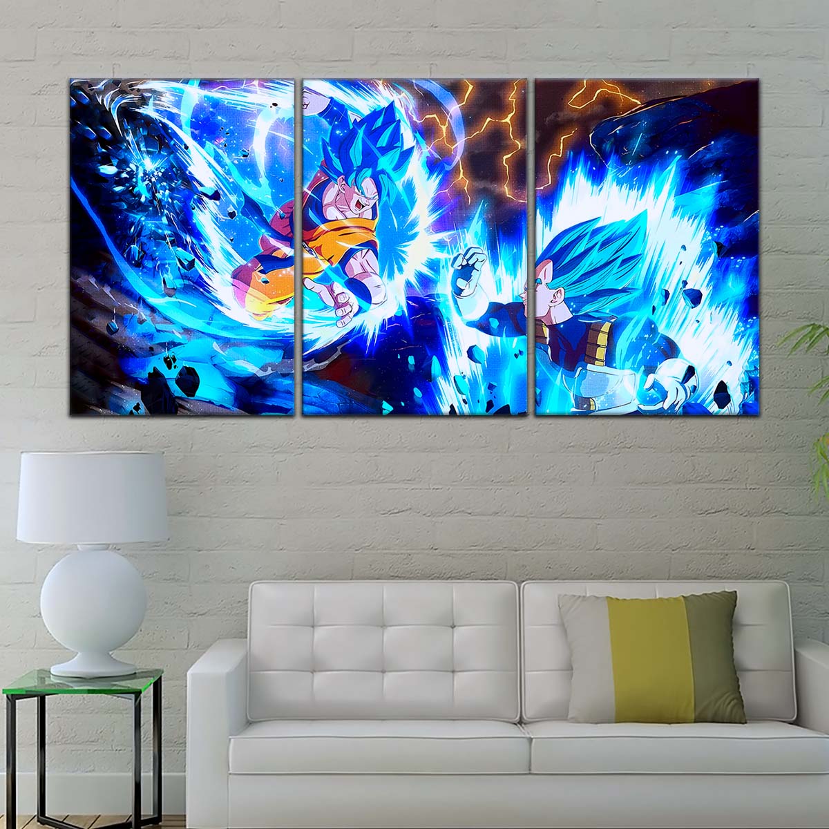 Dragon Ball Wall Art - DR5064 - Goku & Vegeta - Super Saiyan Blue - Dragon Ball Super - Dragon Ball Poster - Dragon Ball Canvas