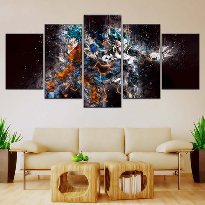 Dragon Ball Wall Art - DR5065 - Goku & Vegeta - Super Saiyan Blue - Dragon Ball Super - Dragon Ball Poster - Dragon Ball Canvas