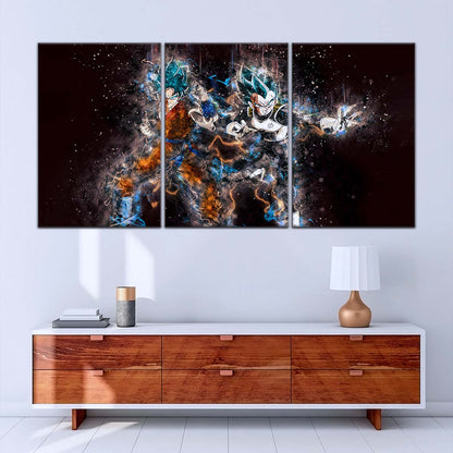 Dragon Ball Wall Art - DR5065 - Goku & Vegeta - Super Saiyan Blue - Dragon Ball Super - Dragon Ball Poster - Dragon Ball Canvas