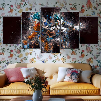 Dragon Ball Wall Art - DR5065 - Goku & Vegeta - Super Saiyan Blue - Dragon Ball Super - Dragon Ball Poster - Dragon Ball Canvas