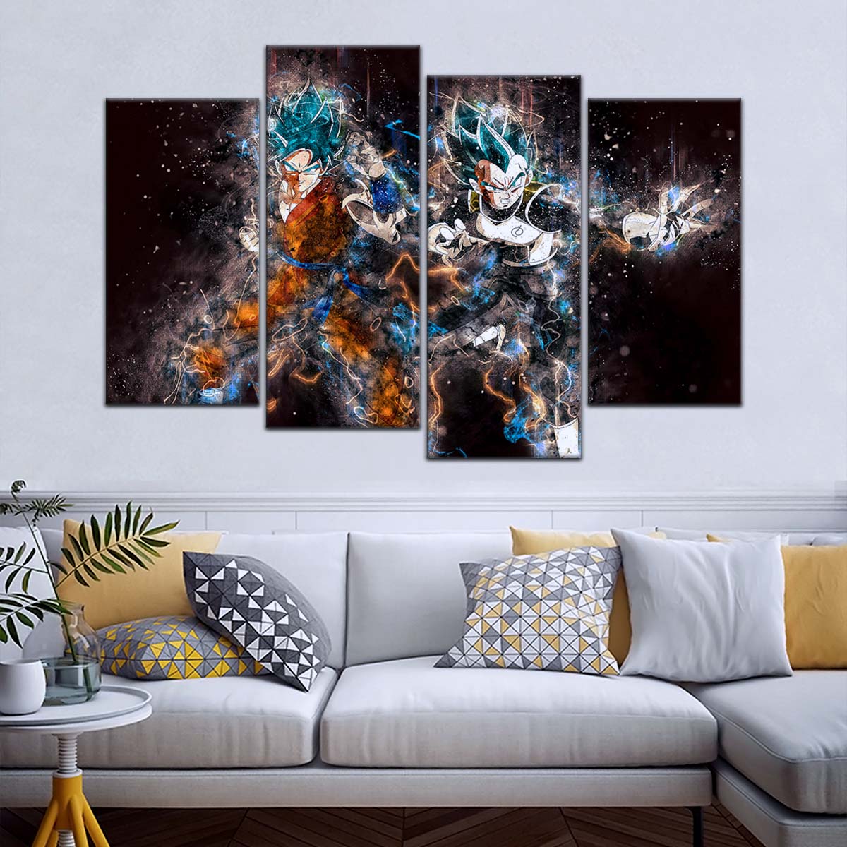 Dragon Ball Wall Art - DR5065 - Goku & Vegeta - Super Saiyan Blue - Dragon Ball Super - Dragon Ball Poster - Dragon Ball Canvas