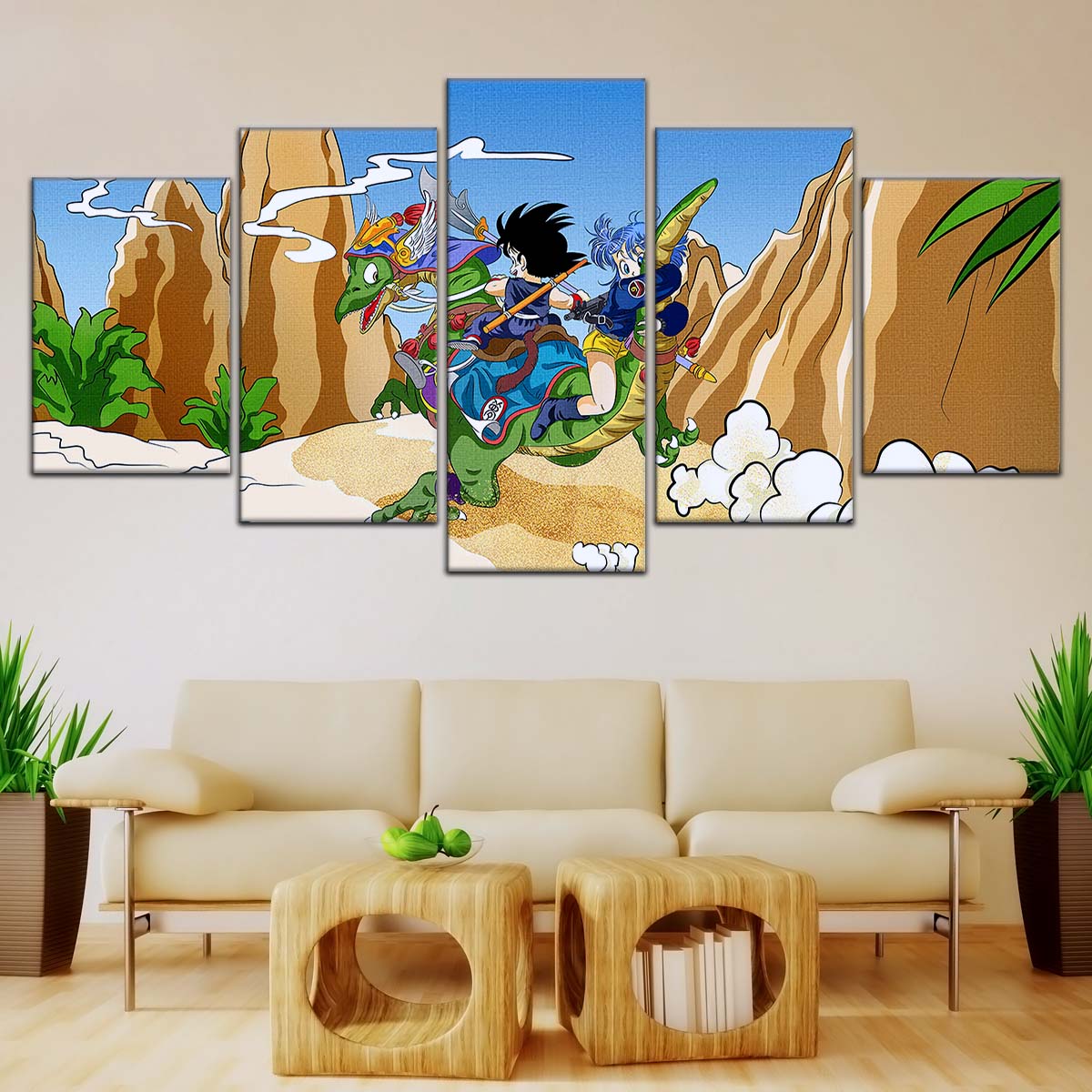 Dragon Ball Wall Art - DR5067 - Goku and Bulma - Dragon Ball Z - Dragon Ball Poster - Dragon Ball Canvas