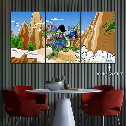 Dragon Ball Wall Art - DR5067 - Goku and Bulma - Dragon Ball Z - Dragon Ball Poster - Dragon Ball Canvas