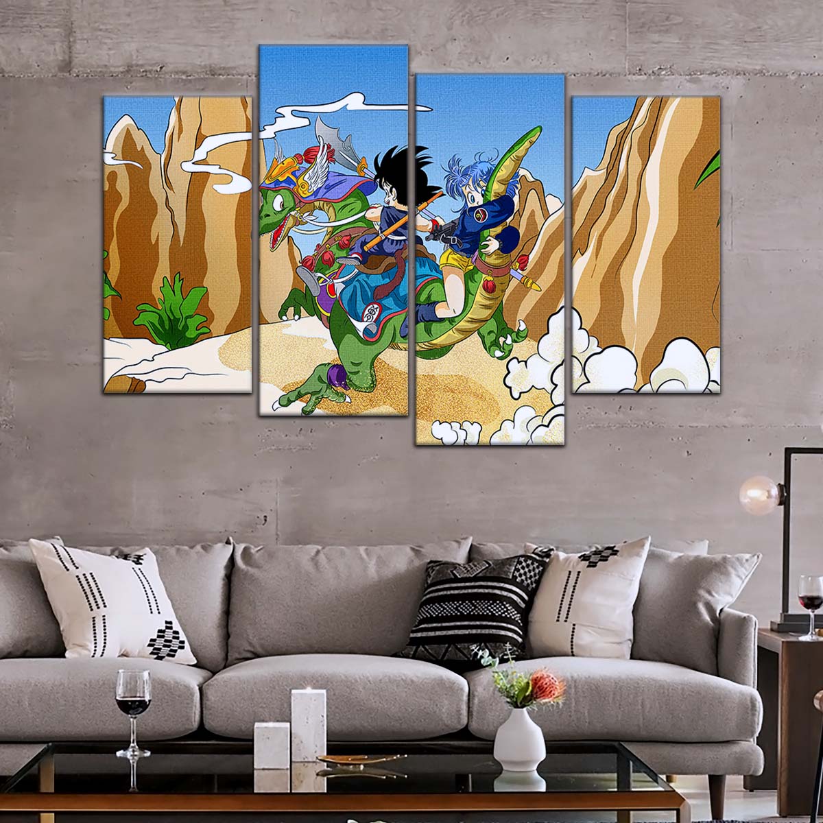 Dragon Ball Wall Art - DR5067 - Goku and Bulma - Dragon Ball Z - Dragon Ball Poster - Dragon Ball Canvas
