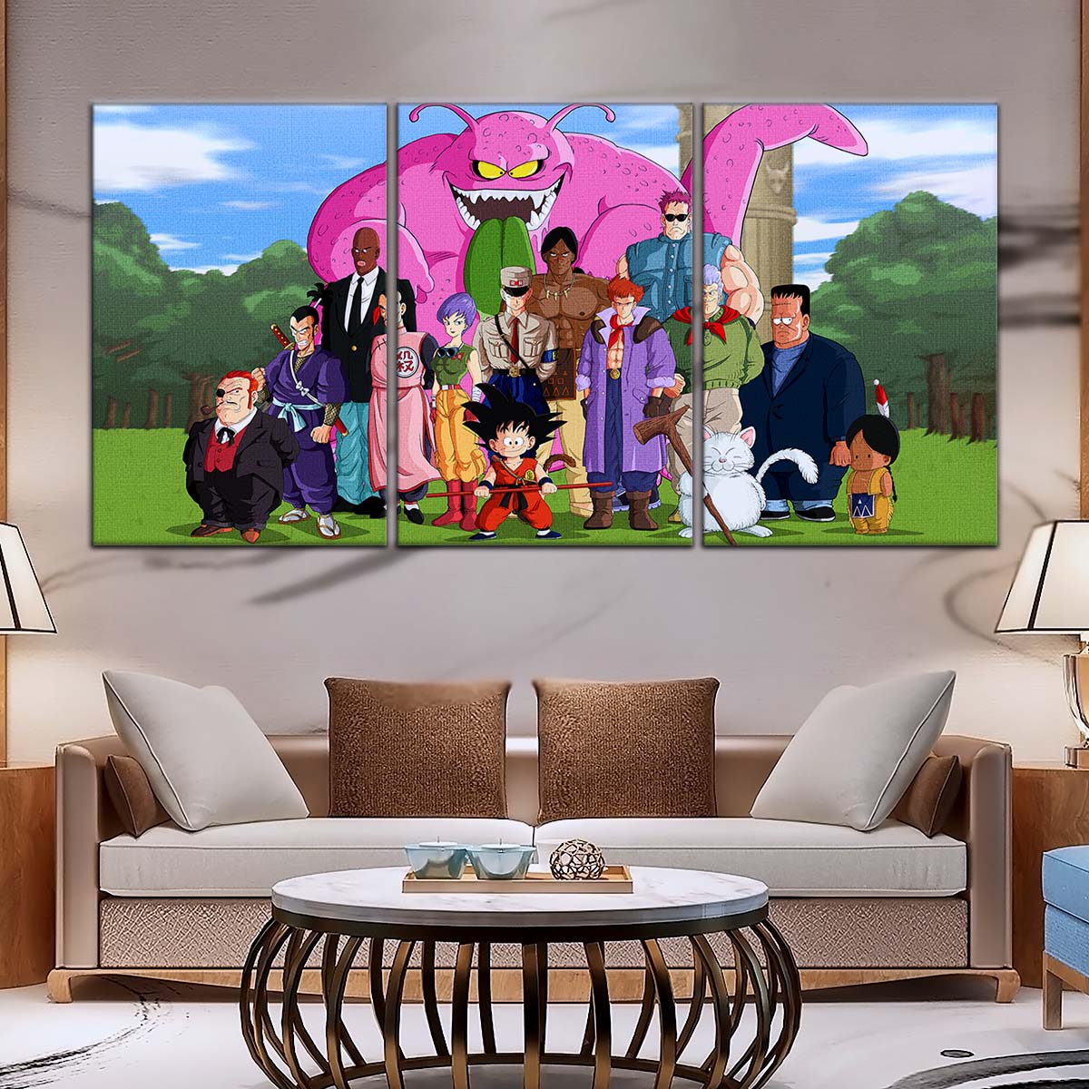 Dragon Ball Wall Art - DR5068 - Goku and Friends vs. Tao Pai Pai - Dragon Ball Z - Dragon Ball Poster - Dragon Ball Canvas
