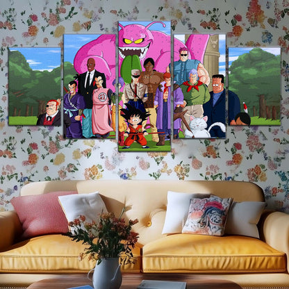 Dragon Ball Wall Art - DR5068 - Goku and Friends vs. Tao Pai Pai - Dragon Ball Z - Dragon Ball Poster - Dragon Ball Canvas