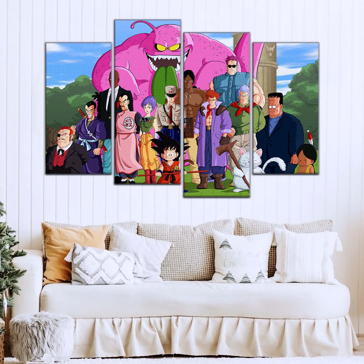 Dragon Ball Wall Art - DR5068 - Goku and Friends vs. Tao Pai Pai - Dragon Ball Z - Dragon Ball Poster - Dragon Ball Canvas