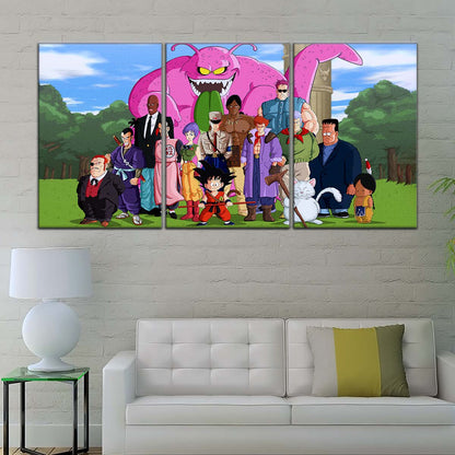Dragon Ball Wall Art - DR5068 - Goku and Friends vs. Tao Pai Pai - Dragon Ball Z - Dragon Ball Poster - Dragon Ball Canvas
