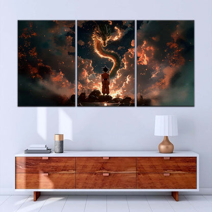 Dragon Ball Wall Art - DR5069 - Goku and Shenron - Dragon Ball Z - Dragon Ball Poster - Dragon Ball Canvas