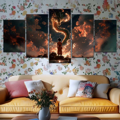 Dragon Ball Wall Art - DR5069 - Goku and Shenron - Dragon Ball Z - Dragon Ball Poster - Dragon Ball Canvas