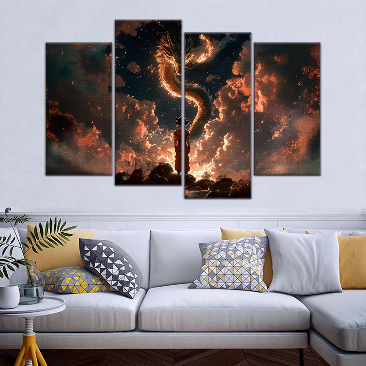 Dragon Ball Wall Art - DR5069 - Goku and Shenron - Dragon Ball Z - Dragon Ball Poster - Dragon Ball Canvas