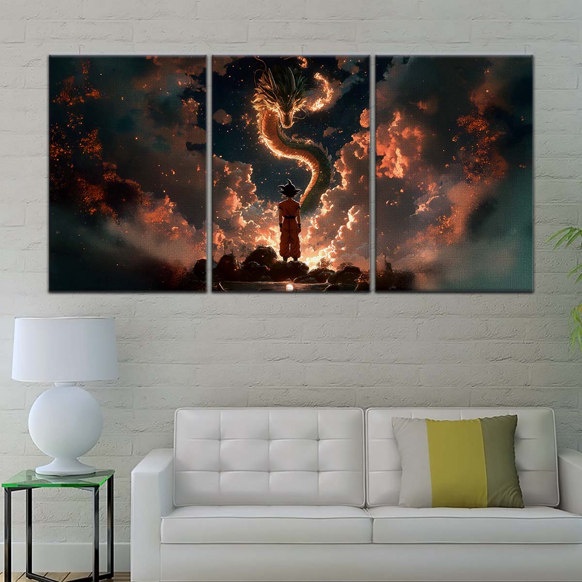 Dragon Ball Wall Art - DR5069 - Goku and Shenron - Dragon Ball Z - Dragon Ball Poster - Dragon Ball Canvas