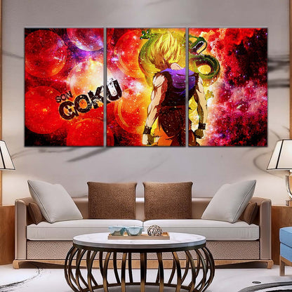 Dragon Ball Wall Art - DR5070 - Goku and Shenron - Super Saiyan - Dragon Ball Z - Dragon Ball Poster - Dragon Ball Canvas