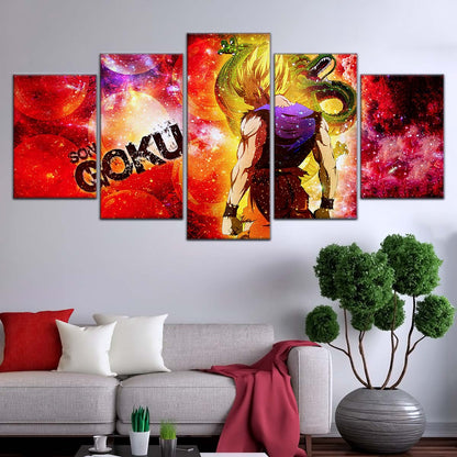 Dragon Ball Wall Art - DR5070 - Goku and Shenron - Super Saiyan - Dragon Ball Z - Dragon Ball Poster - Dragon Ball Canvas