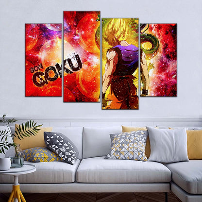 Dragon Ball Wall Art - DR5070 - Goku and Shenron - Super Saiyan - Dragon Ball Z - Dragon Ball Poster - Dragon Ball Canvas